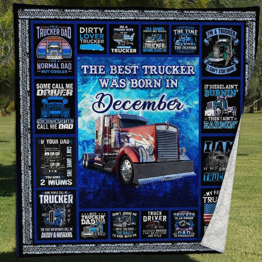 December Trucker Quilt Blanket