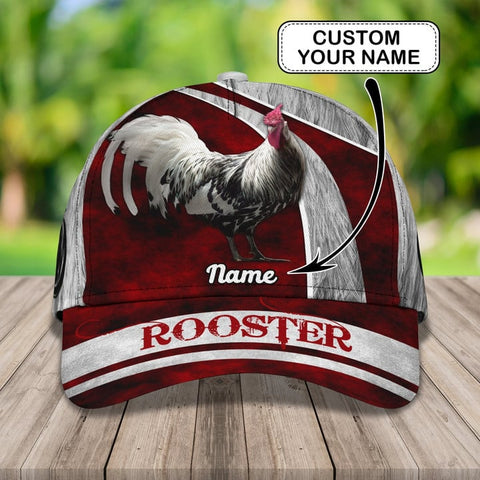PREMIUM ROOSTER chicken feathers PATTERN 1 FOR ROOSTER LOVERS PERSONALIZED CAP