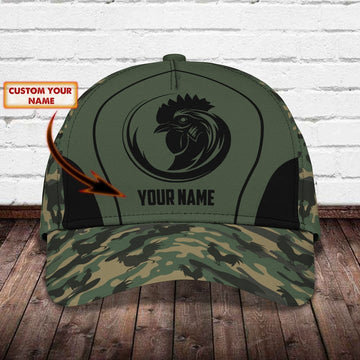 PERSONALIZED GREEN CAMO PATTERN 3D CLASSIC CAP