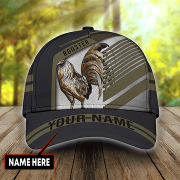 PERSONALIZED METAL ROOSTER MEXICO 3D CLASSIC CAP