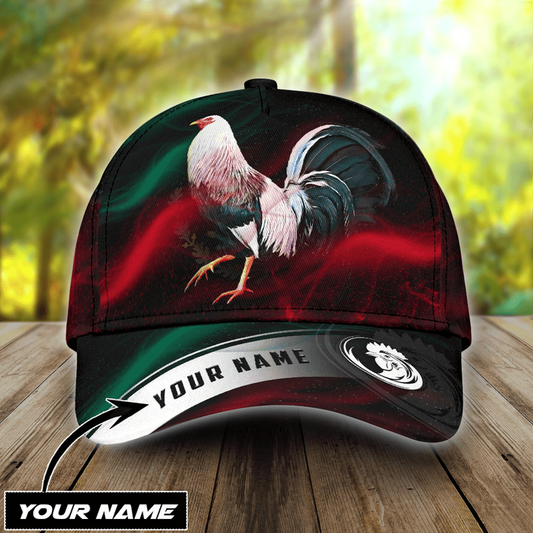 PERSONALIZED MEXICO PREMIUM ROOSTER 3D CLASSIC CAP