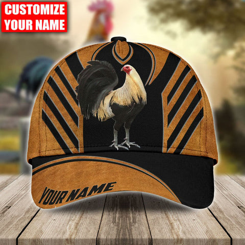 PERSONALIZED NAME ROOSTER ALL OVER PRINTED CLASSIC CAP