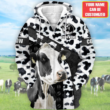 Joycorners Personalized Name Cow All Over Printed Unisex Shirt