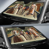Joycorners Driving Funny Horses All Over Printed 3D Sun Shade