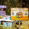 Personalized Bee Fresh Local Honey Customized Classic Metal Signs