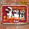 Personalized Chicken Metal Signs Fluffy Butt Hut Silkies Chicken Attention Customized Classic Metal Signs