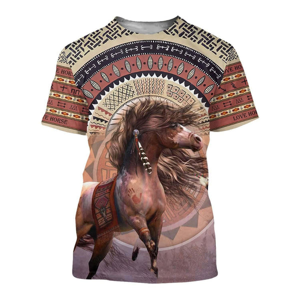 Joycorners Native American Horse All Over Printed 3D Shirts