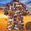 Joycorners Highland Cattle Red Plaid Pattern All Over Printed 3D Hawaiian Shirt