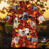 Joycorners Brahman Cattle Autumn Leaves All Over Printed 3D Hawaiian Shirt