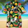 Joycorners Brahman Cattle Tropical Fruits All Over Printed 3D Hawaiian Shirt