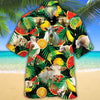 Joycorners Charolais Cattle Tropical Fruits All Over Printed 3D Hawaiian Shirt