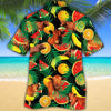 Joycorners Angus Cattle Tropical Fruits All Over Printed 3D Hawaiian Shirt