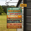 Joycorners Autumn Farm Rules Fall Greetings Harvest Season Rectangle Metal Sign Custom Name
