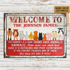 Joycorners Cute Farm Animals Rectangle Metal Sign Custom Name Nice Design