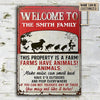 Joycorners Farm This Property Is A Farm Rectangle Metal Sign Custom Name Nice Design