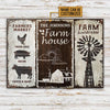 Joycorners Farm Sweet Farm Market Rustic Rectangle Metal Sign Custom Name