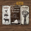 Joycorners Farm Sweet Farm Market Rustic Rectangle Metal Sign Custom Name