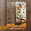 Joycorners Goat Farm Autumn Barn Pumpkin Pattern Rectangle Metal Sign Custom Name