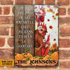 Joycorners Chicken Poultry Farm Autumn Homestead Rectangle Metal Sign Custom Name