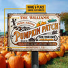 Joycorners Farm Fresh Pumpkin Patch Rectangle Metal Sign Custom Name And Place