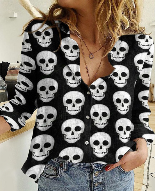 Joycorners Unisex Skull Collection 073 All Printed 3D Casual Shirt