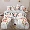 Goat Floral Bedding Set