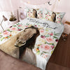 Horse Floral Bedding Set