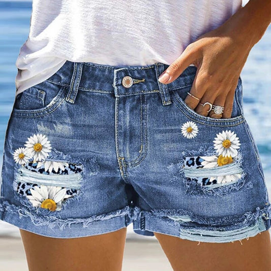 Joycorners Ripped Jean Shorts