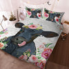 Black Angus - Happy Farm Cattle Floral Bedding Set
