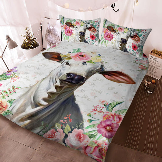 Brahman - Happy Farm Cattle Floral Bedding Set