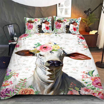 Brahman - Happy Farm Cattle Floral Bedding Set