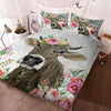 Brownswiss - Happy Farm Cattle Floral Bedding Set