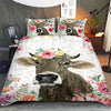 Brownswiss - Happy Farm Cattle Floral Bedding Set