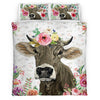 Brownswiss - Happy Farm Cattle Floral Bedding Set