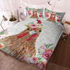 Chicken - Happy Farm Cattle Floral Bedding Set