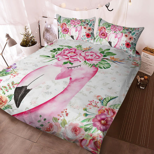 Flamingo - Happy Farm Cattle Floral Bedding Set