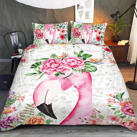 Flamingo - Happy Farm Cattle Floral Bedding Set