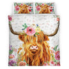 Highland - Happy Farm Cattle Floral Bedding Set