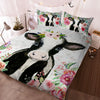 Holstein - Happy Farm Cattle Floral Bedding Set