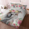 Llama - Happy Farm Cattle Floral Bedding Set