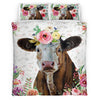 Simental - Happy Farm Cattle Floral Bedding Set