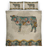 Mandala Love Black Angus Cattle Bedding Set
