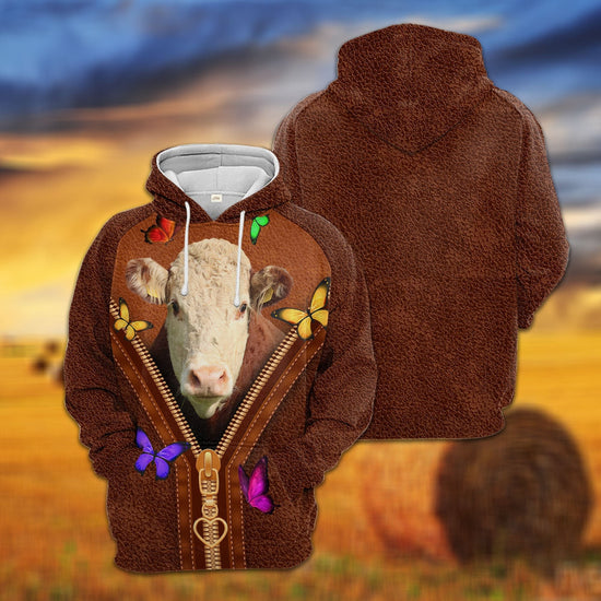 Hereford Zipper Sewing To Leather Hoodie