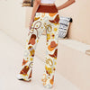 Joycorners Cowboy Pattern 2 3D Printed Wide Leg Long Pants