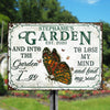 Personalized Garden Floral Art Find My Soul Custom Classic Metal Signs