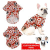 Joycorners Personalized Photos Hibiscus Pattern All Over Printed 3D Dog Hawaiian shirt