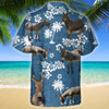 Joycorners MULE Blue Tribal All Over Printed 3D Hawaiian Shirt