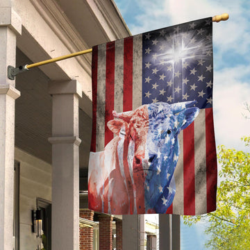 Joycorners CHAROLAIS PATRIOT USA FLAG All Printed 3D Flag