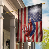 Joycorners CHICKEN PATRIOT USA FLAG All Printed 3D Flag