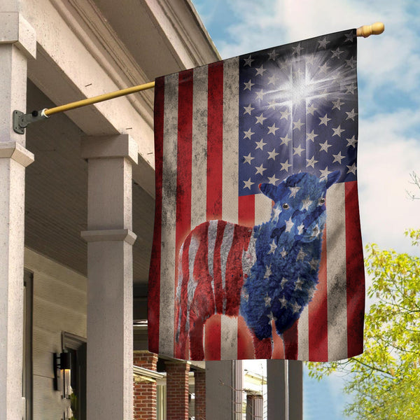 Joycorners SHEEP PATRIOT USA FLAG All Printed 3D Flag